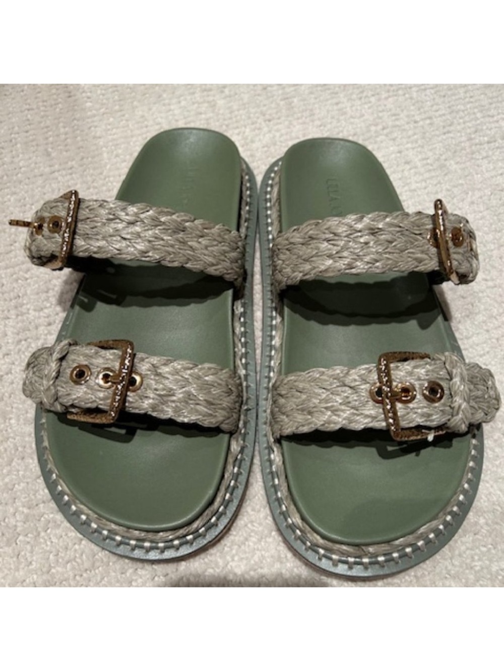 Ulla Johnson Kiera Raffia Slide sandals - Picture 4 of 9